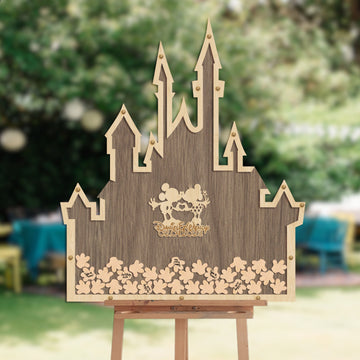 Custom Made Wedding Wonderland Castle Drop Box, Personalised Guest Book Alternative, Birthday Sign-in Signature Box, Cartoon Fairytale Decor