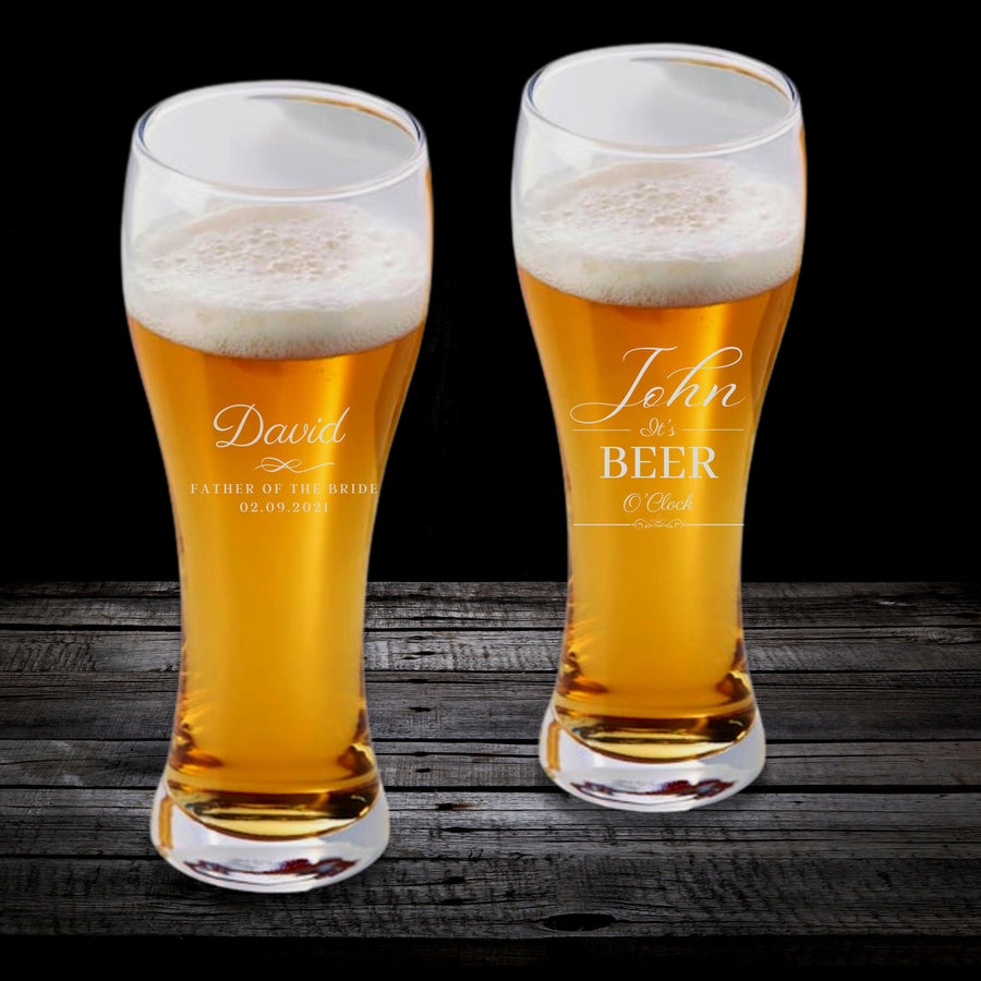 Engraved 630ml Pilsner Beer Glass