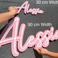 Acrylic 3D Double Layered Business Logo Sign - 2 Rows